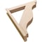 Ekena Millwork 6-in W x 34-in D x 42-in H Funston Slat Rough Cedar Woodgrain TimberThane Outlooker, Primed Tan OUTUR060X34X42FST24RCPR - alternate 6